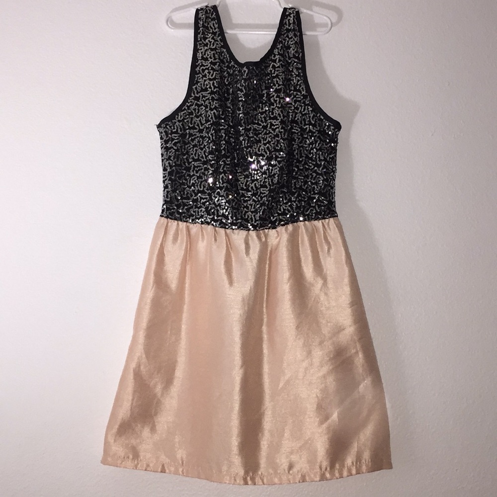 sequin and pink homecoming dress